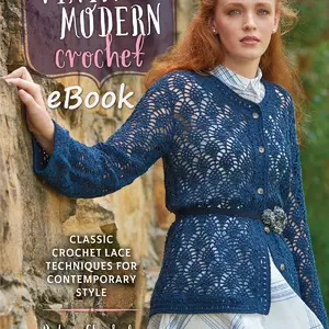Vintage modern crochet, classic crochet lace, ebook in pdf