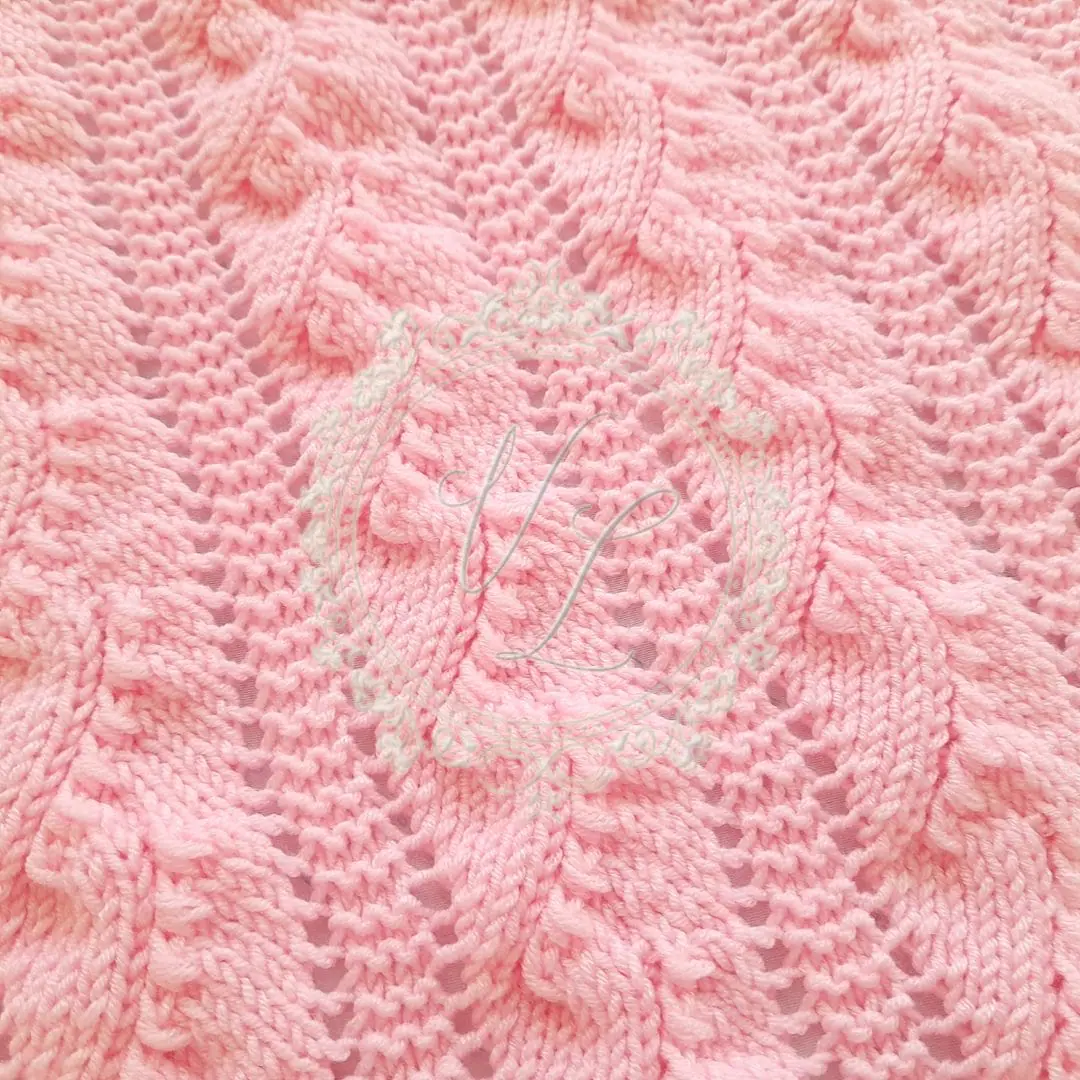 Step-by-Step Knitting Pattern Baby Blanket | V105 2 Step-by-Step Knitting Pattern Baby Blanket | V105 - Image 2