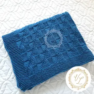 Baby Blanket v117 Knitting Pattern