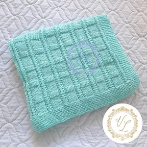 Step-by-Step Knitting Pattern Baby Blanket | V113