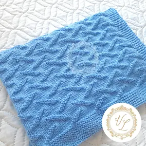 Step-by-Step Knitting Pattern Baby Blanket | V82