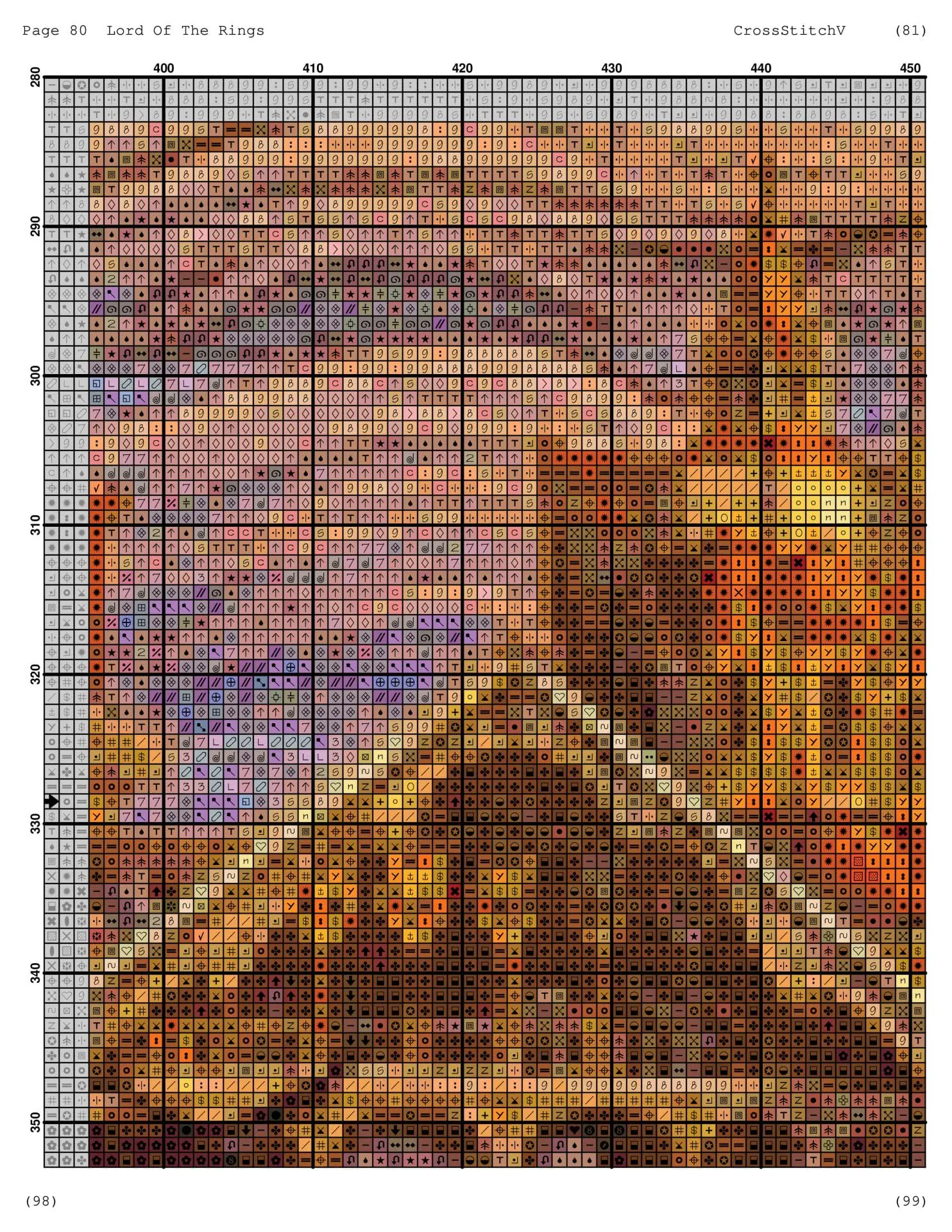 Lord Of The Rings Cross Stitch Pattern, Hobbit Embroidery Pattern 5 Lord Of The Rings Cross Stitch Pattern, Hobbit Embroidery Pattern - Image 5