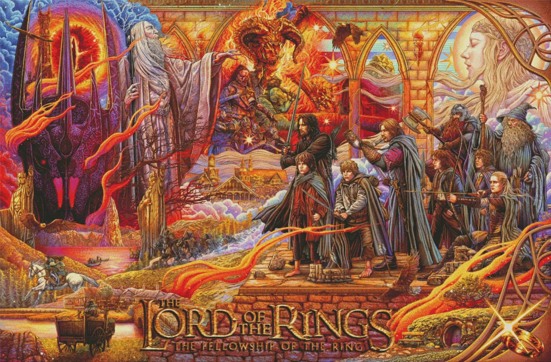 Lord Of The Rings Cross Stitch Pattern, Hobbit Embroidery Pattern 4 Lord Of The Rings Cross Stitch Pattern, Hobbit Embroidery Pattern - Image 4