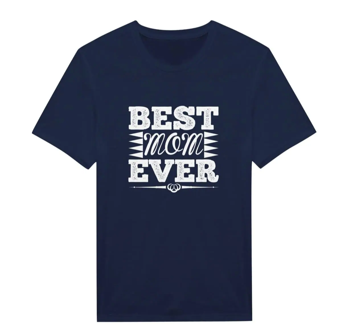 Best Mom Ever Navy Cotton Tee - Perfect Mother's Day Gift Shirt 3 Best Mom Ever Navy Cotton Tee - Perfect Mother's Day Gift Shirt - Image 3