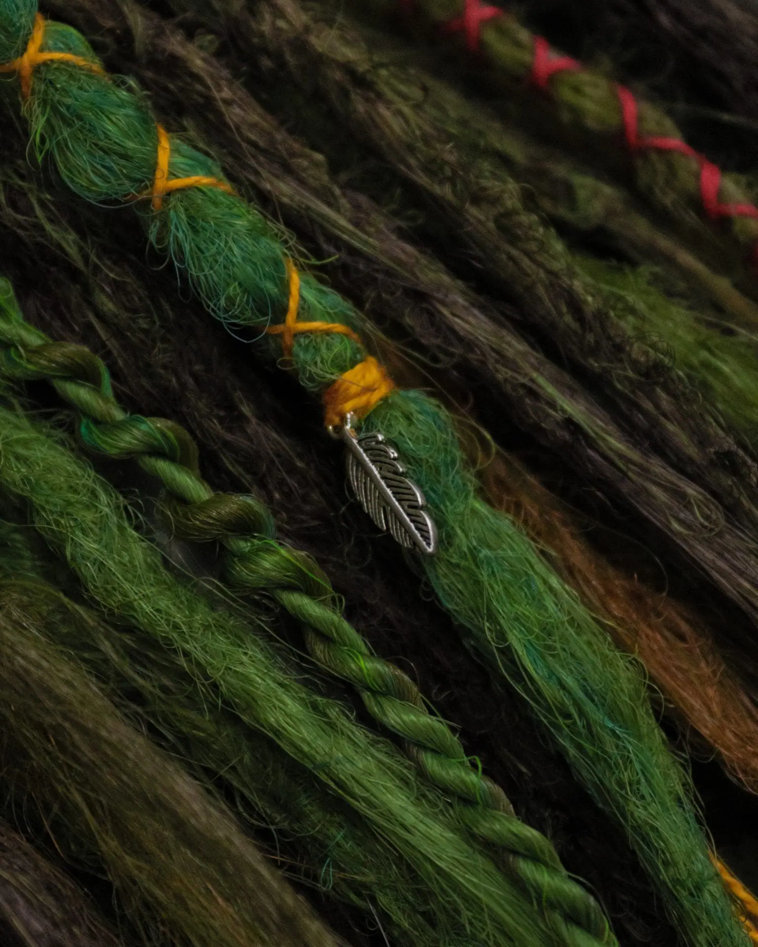 READY TO SHIP Forest de dreads, green and brown dreadlocks 8 READY TO SHIP Forest de dreads, green and brown dreadlocks - Image 8