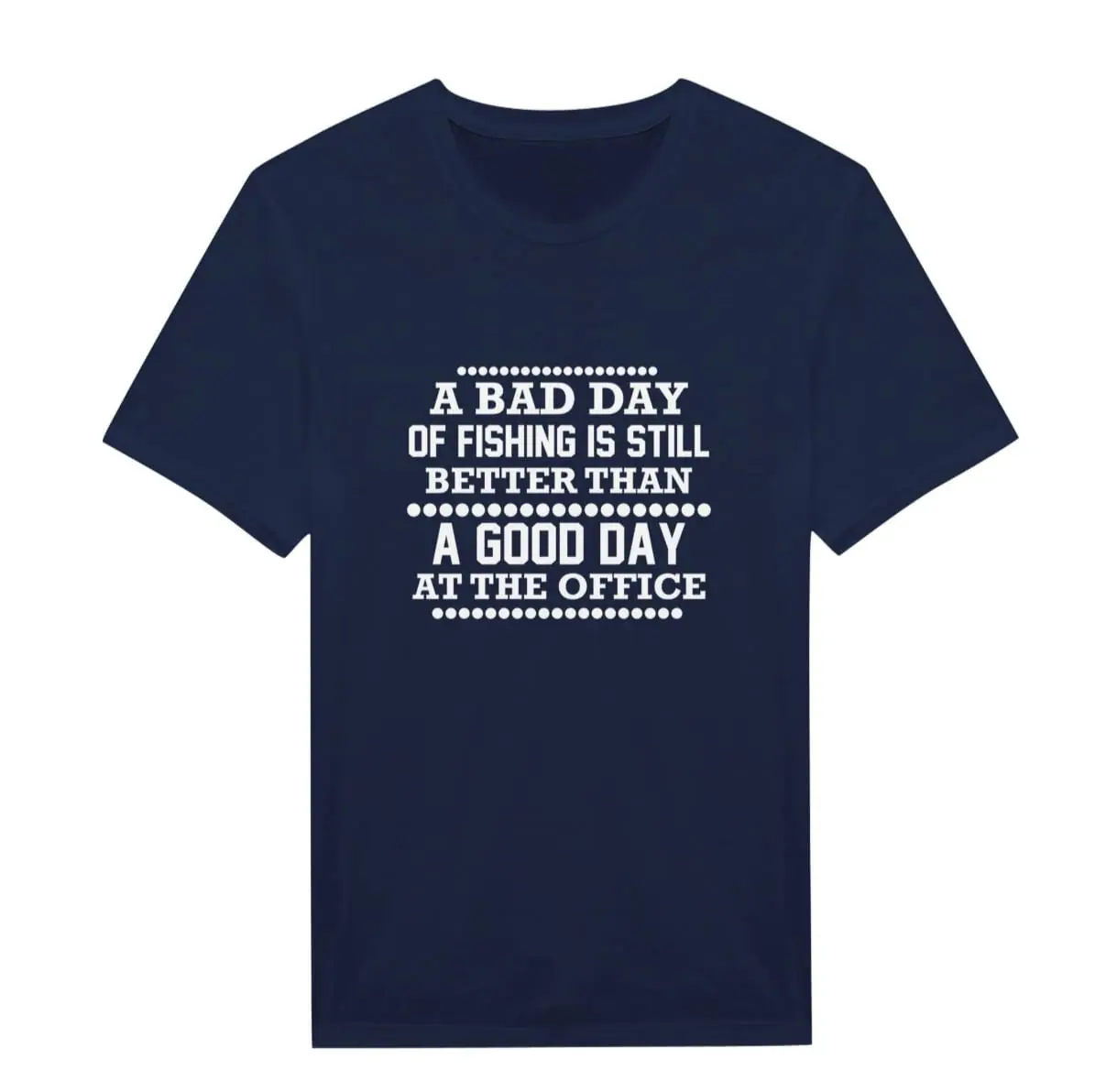 A Bad Day of Fishing Navy Tee - Funny Fisherman Graphic Shirt 3 A Bad Day of Fishing Navy Tee - Funny Fisherman Graphic Shirt - Image 3