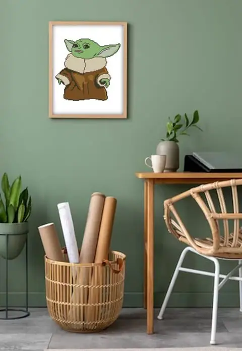 Cross Stitch Pattern Baby Yoda Grogu Mandalorian Star Wars Fandom 8 Cross Stitch Pattern Baby Yoda Grogu Mandalorian Star Wars Fandom - Image 8