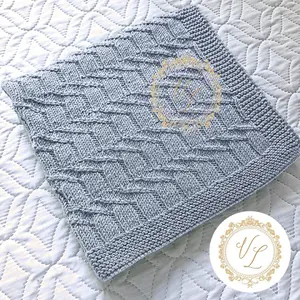 Step-by-Step Knitting Pattern Baby Blanket | v7