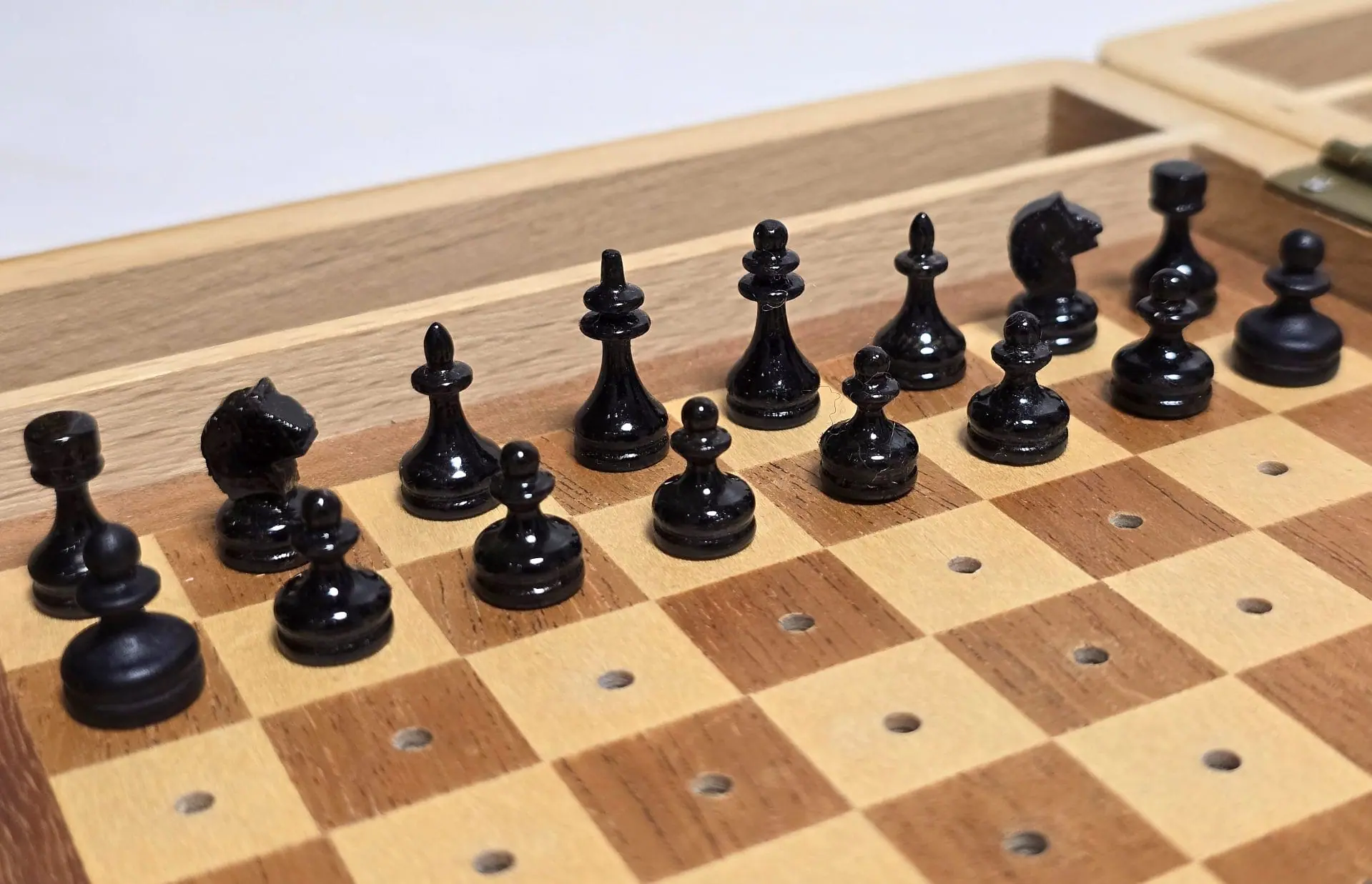 Vintage Soviet Wooden Travel Chess.Rare Russian Antique chess set 5 Vintage Soviet Wooden Travel Chess.Rare Russian Antique chess set - Image 5