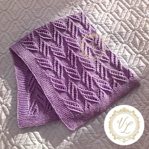 Step-by-Step Knitting Pattern Baby Blanket | v118