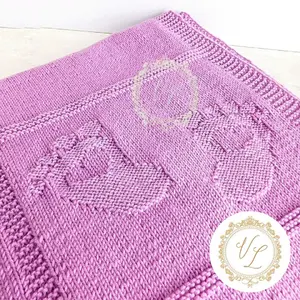 Step-by-Step Knitting Pattern Baby Blanket V1