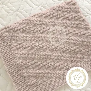 Step-by-Step Knitting Pattern Baby Blanket | V11