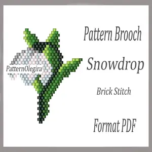 Snowdrop bead pattern Snowdrop beading Olegirabeadpatterns