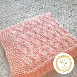 Step-by-Step Knitting Pattern Baby Blanket | v35