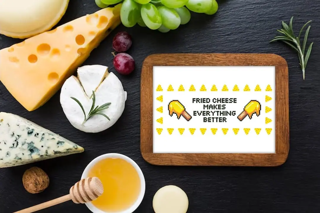 Cross Stitch Pattern Cheese Makes Better Funny Easy Home Decor 3 Cross Stitch Pattern Cheese Makes Better Funny Easy Home Decor - Image 3