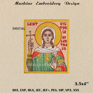 Victoria of Carthage embroidery design
