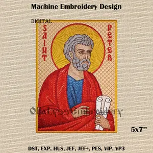Peter the Apostle embroidery design