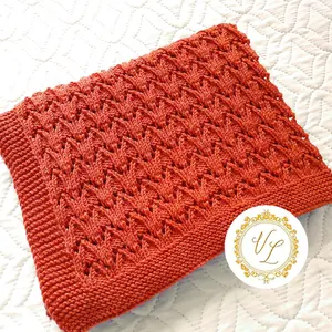 Step-by-Step Knitting Pattern Baby Blanket | v119