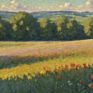 Painting - "Blooming Meadow''