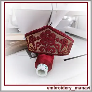 ITH Cross Stitch French Knot Headband Embroidery Manavi 05
