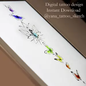 Chakras Tattoo Design Butterfly Chakras Tattoo Sketch Idea Female