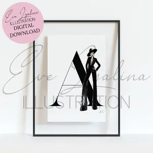 DIGITAL DOWNLOAD A Suit (Armani-inspired Fashion Illustration)