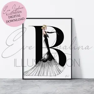 DIGITAL DOWNLOAD Ball Gown (Balenciaga-inspired Illustration)