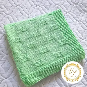 Step-by-Step Knitting Pattern Baby Blanket | v20