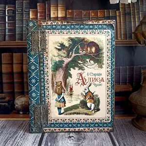Jewelry Box-box Alice in Wonderland,Mad Hatter box,White rabbit,red Queen