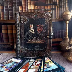 Jewelry Box-box Alice in Wonderland,Mad Hatter box,White rabbit,red Queen