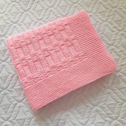 Step-by-Step Knitting Pattern Baby Blanket | v23