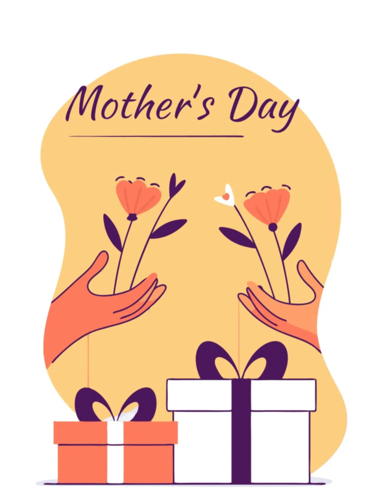 Mother’s Day Illustration Bundle: 3 Greeting Card Designs JPG 3 mothers day illustration bundle