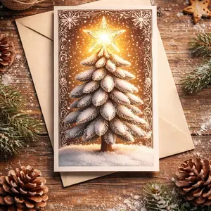 Happy New Year Card – Festive Champagne Holiday Greeting