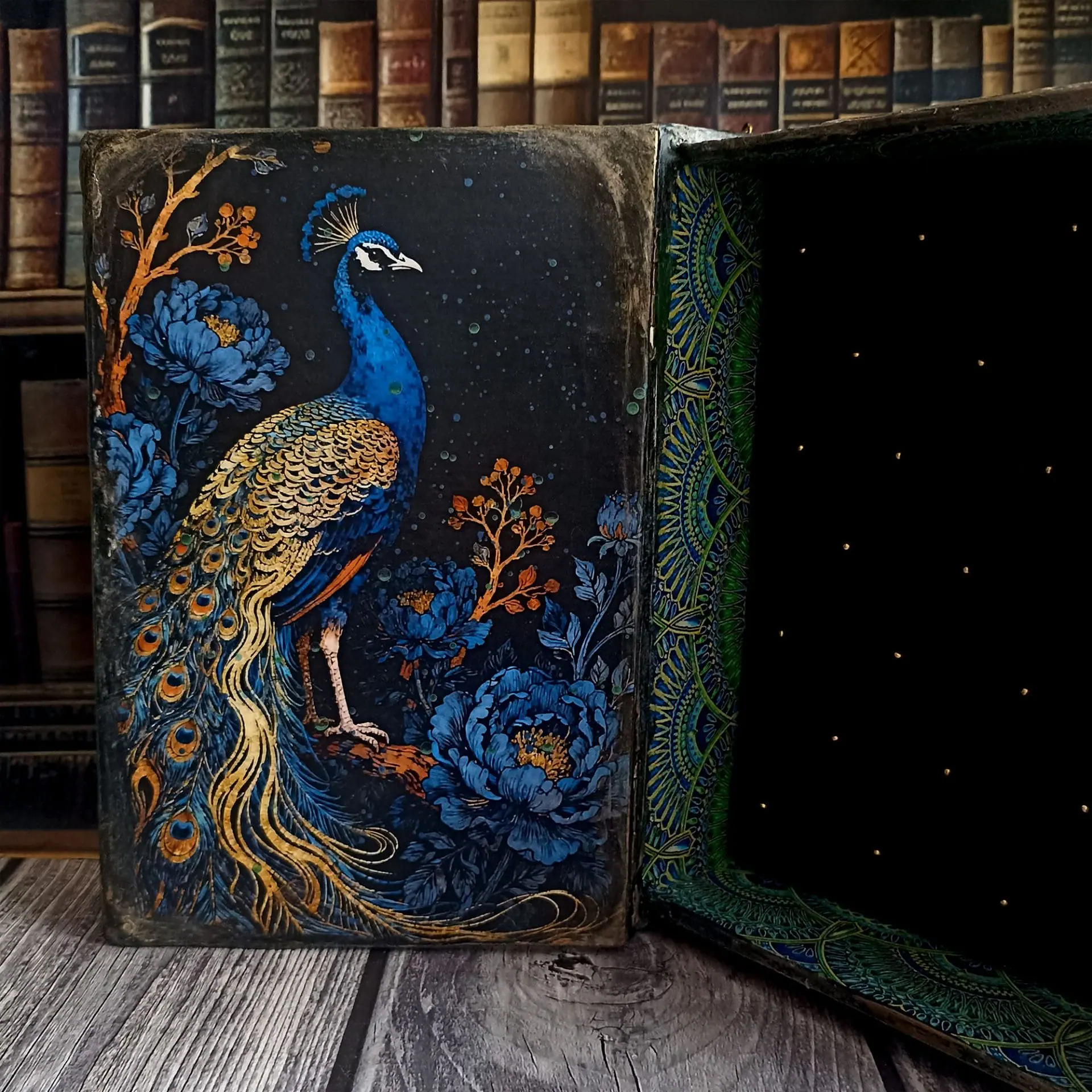 Peacock Book-Box,Card box,Box for money,Banknote case,Jewelry box 10 Book-Box Peacock,Card box,Keepsake box,Box for money,Banknote case,Jewelry box