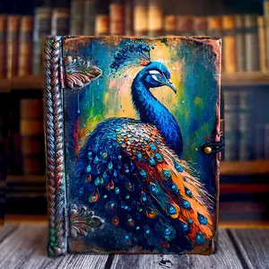 Book-Box Peacock,Card box,Keepsake box,Box for money,Banknote case,Jewelry box