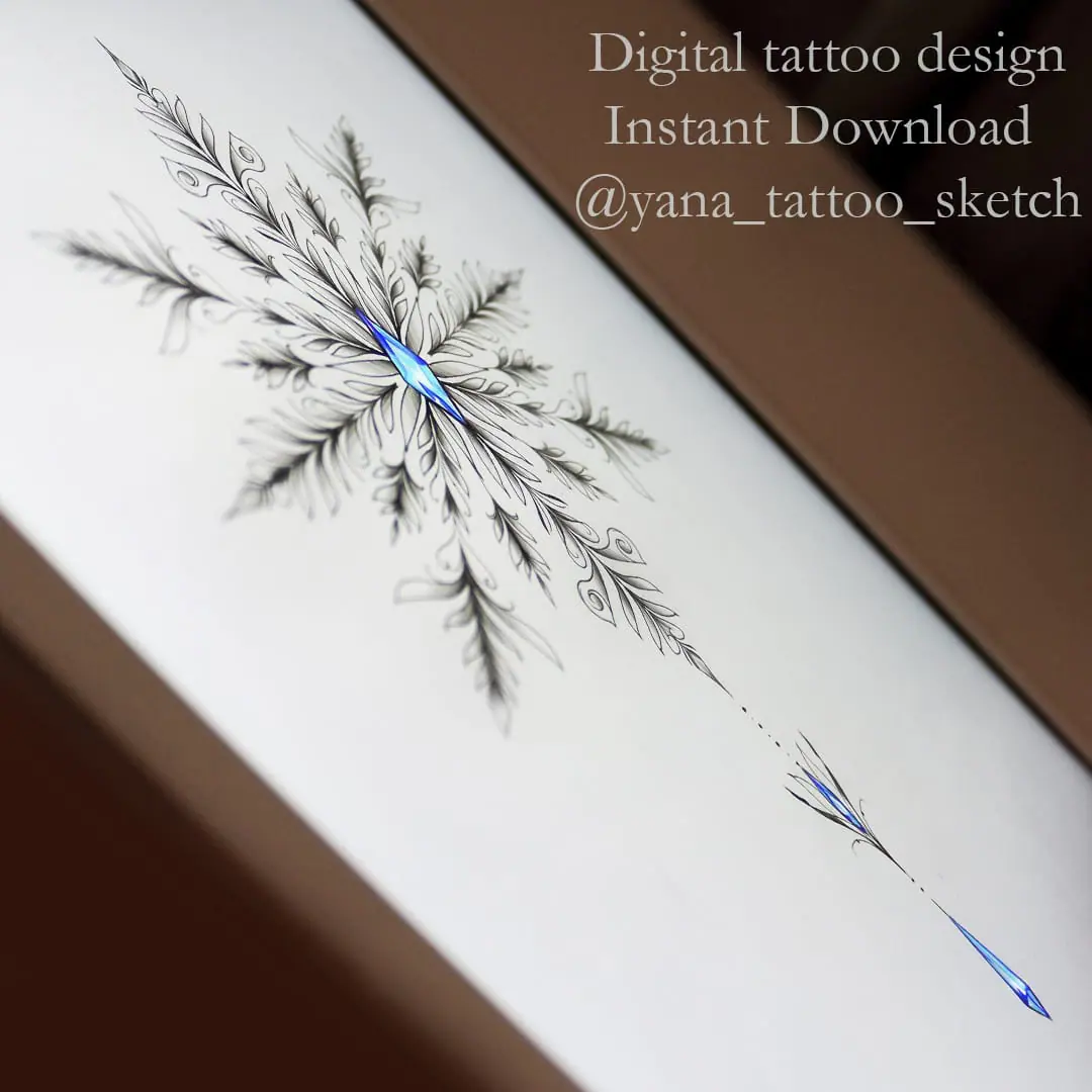 Snowflake Tattoo Design Snowflake Tattoo Sketch Idea 1 Snowflake Tattoo Design Snowflake Tattoo Sketch Idea