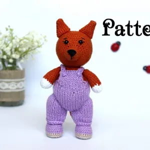 Crochet pattern toy fox amigurumi