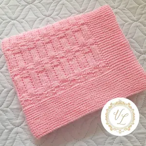 Step-by-Step Knitting Pattern Baby Blanket | v23