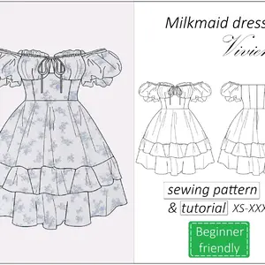 milkmaid corset dress with off shoulder dress puff sleeves