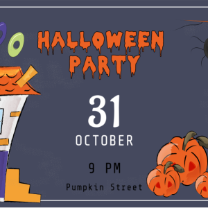 Halloween Party Ticket Template – Spooky Invitation Printable wit