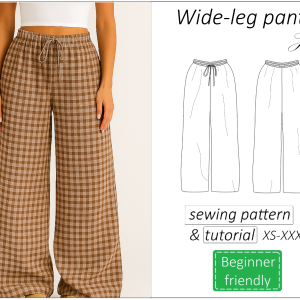 wide leg pants sewing pattern pdf