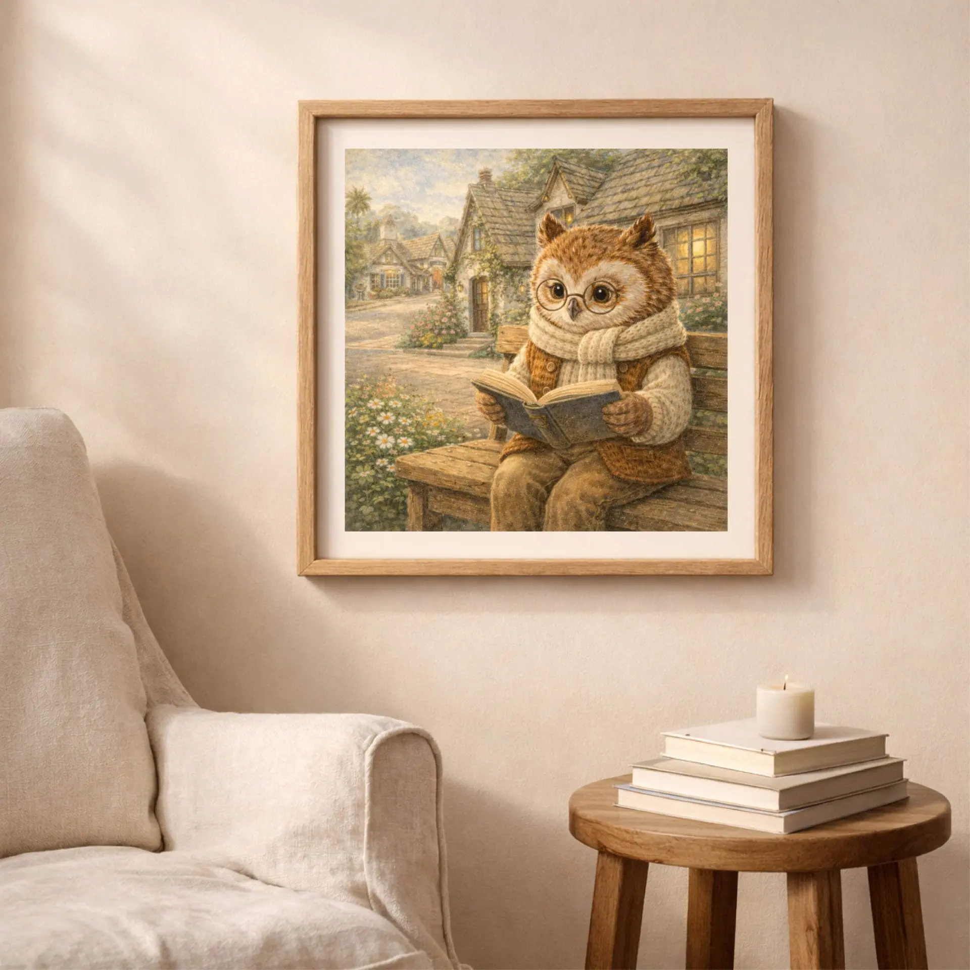 Woodland USA Travel Wall Art Set Printable Nursery Decor 6 Woodland Owl Carmel Wall Art Printable reading corner decor owl illustration