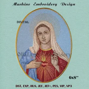 Immaculate Heart Of Mary oval patch