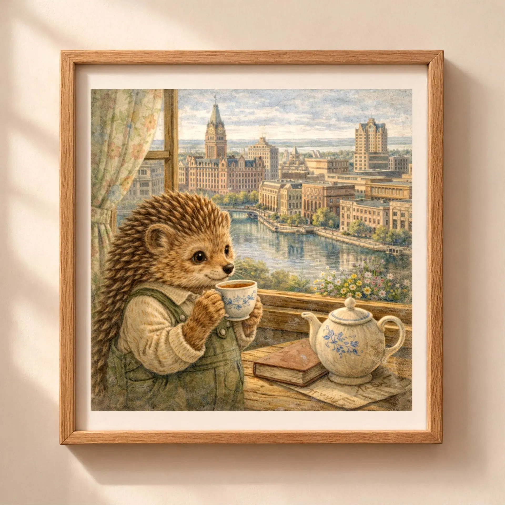 Woodland Hedgehog Milwaukee Wall Art Printable Nursery Decor 1 Woodland hedgehog Milwaukee wall art printable nursery decor