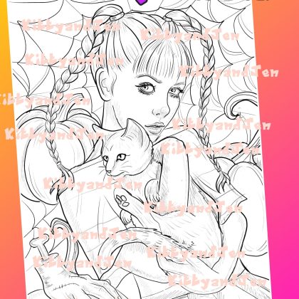 The single coloring page "Wednesday"