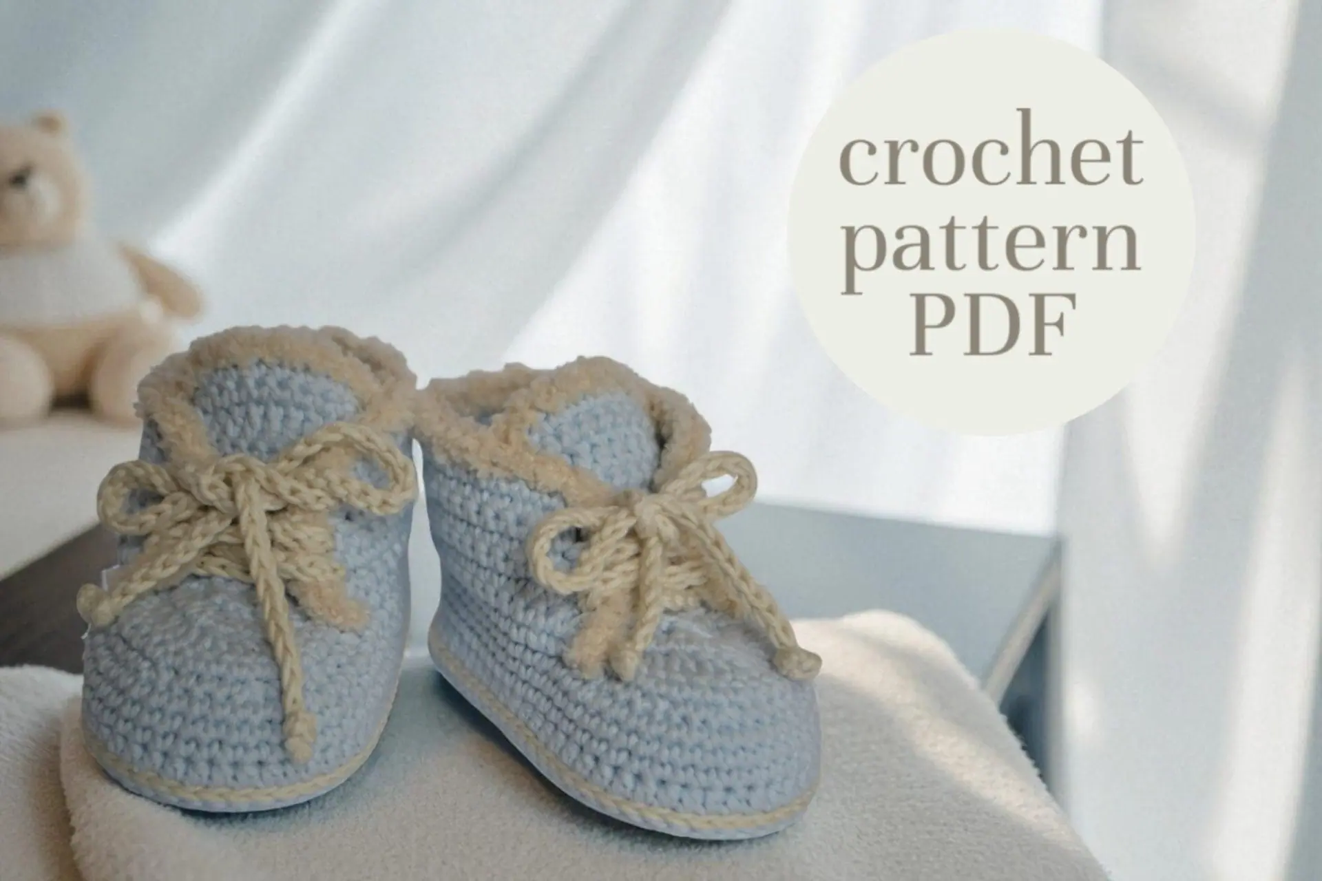 Baby shoes Crochet pannern Baby booties for baby 1 - 3 month 1 baby booties