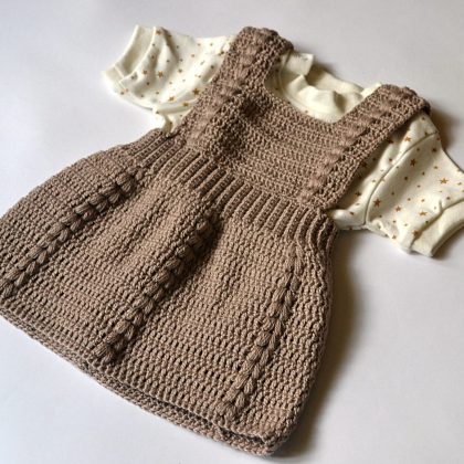 Pinafore baby dress for 3 6 month crochet pattern