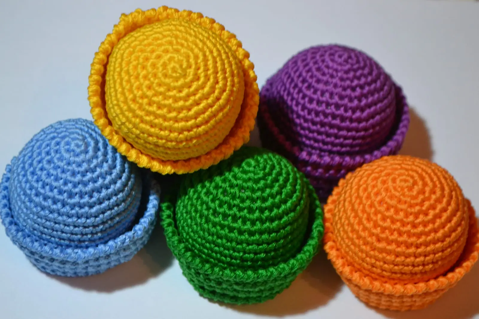 Crochet pattern Montessori baby toys bulls and bowls 1 Montessori baby toys