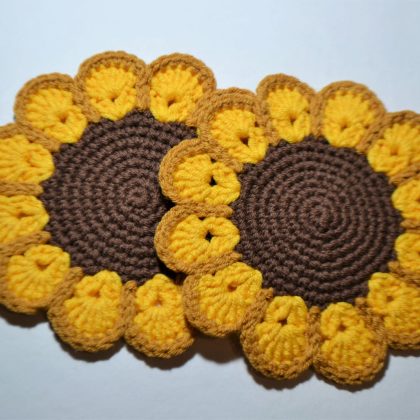 sunflower coaster