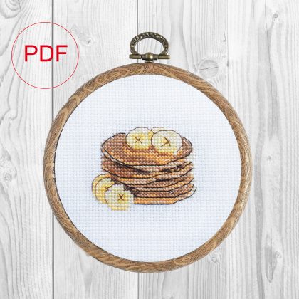 Pancakes Cross Stitch Pattern